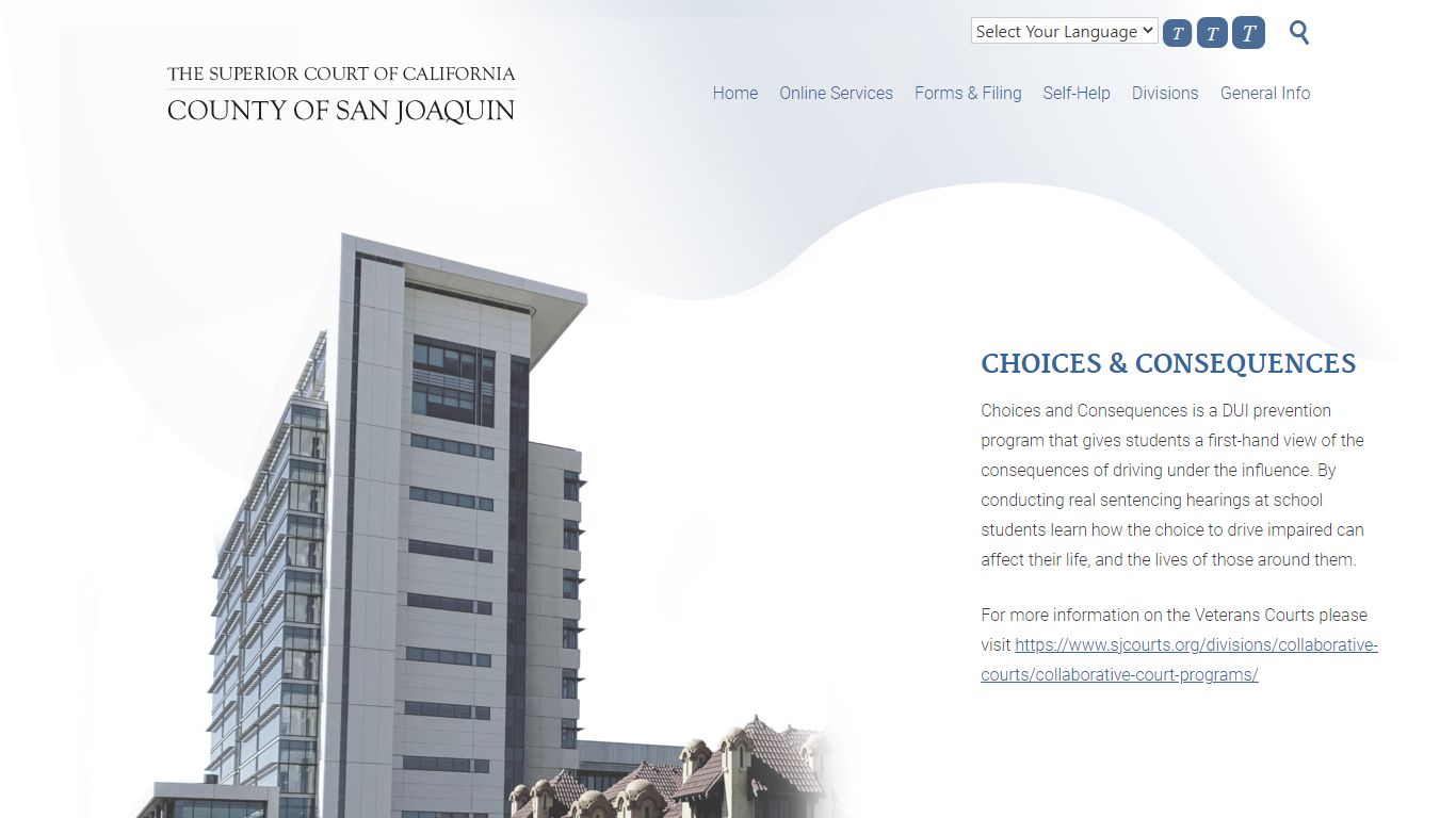 Records Management – Superior Court of CA – County of San Joaquin